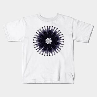 Graphic Mandala Flower Lilac Kids T-Shirt